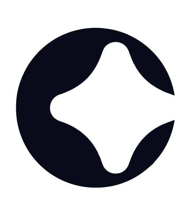 The Civia symbol: a C whose negative space forms a four-pointed star